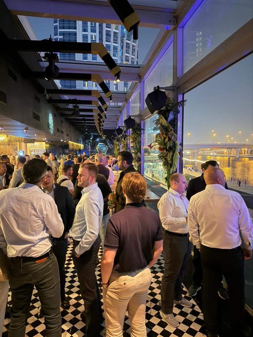 Clients, partners and the Centroid team at the special evening event