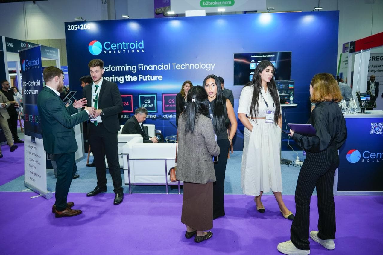 Centroid Solutions Silver Sponsor booth at iFX Expo Dubai 2026