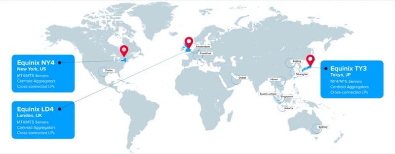 Centroid Solutions world map graphic